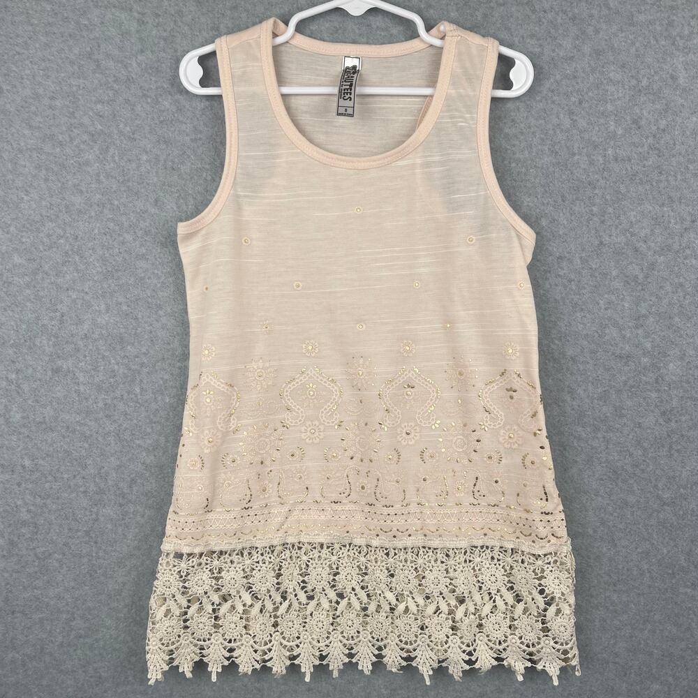 K0031 Beautees Top with Lace Bottom size S